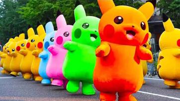 Colorful Pikachu Parade - Fun Dancing Electric Friends for Kids